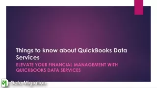 Elevate Your Financial Management with QuickBooks Data Services
