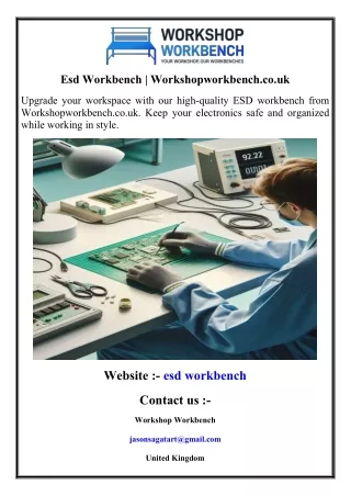 Esd Workbench  Workshopworkbench.co.uk