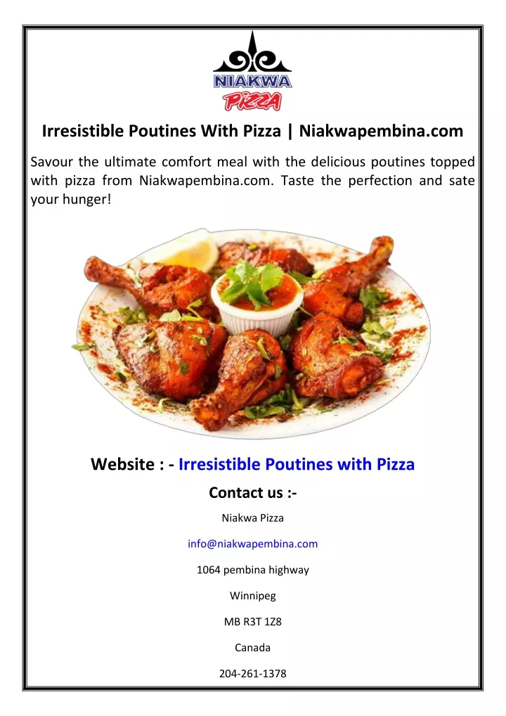 irresistible poutines with pizza niakwapembina com