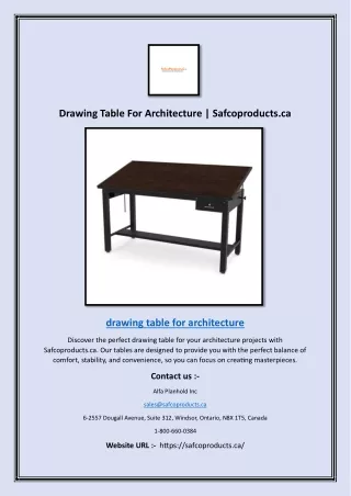 Drawing Table For Architecture | Safcoproducts.ca