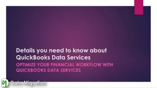 Optimize Your Financial Workflow with QuickBooks Data Services