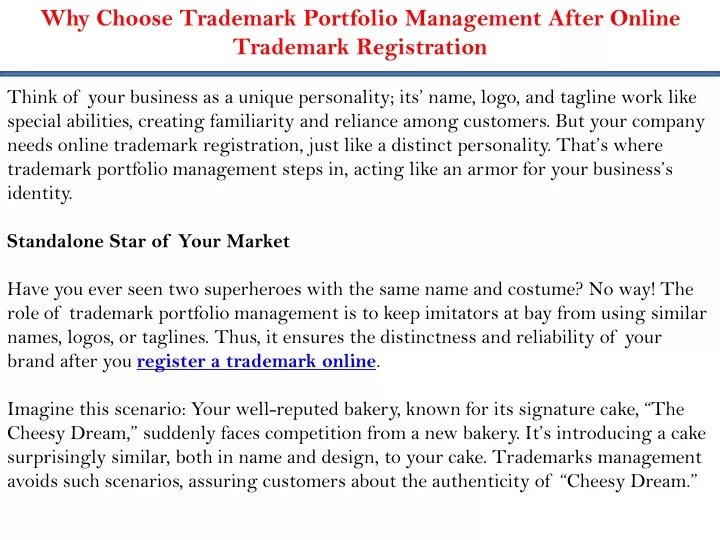 why choose trademark portfolio management after