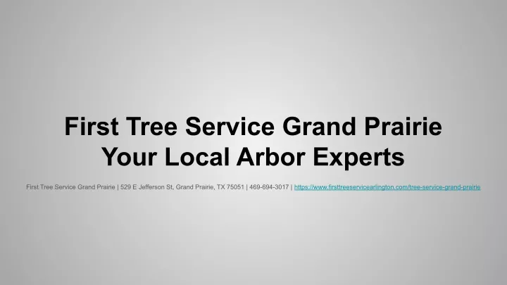 first tree service grand prairie your local arbor