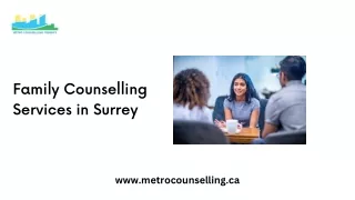 Family Counselling Services in Surrey