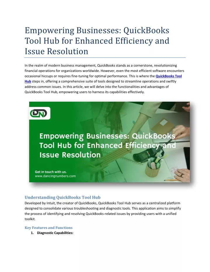 empowering businesses quickbooks tool