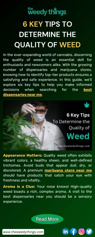 6 key tips to determine the quality of weed