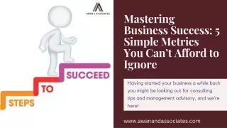 Mastering Business Success 5 Simple Metrics You Can’t Afford to Ignore
