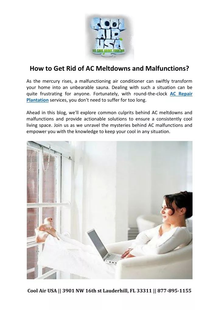 how to get rid of ac meltdowns and malfunctions