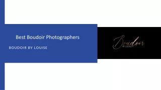 Capturing Confidence: Best Boudoir Photographers at Boudoir By Louise