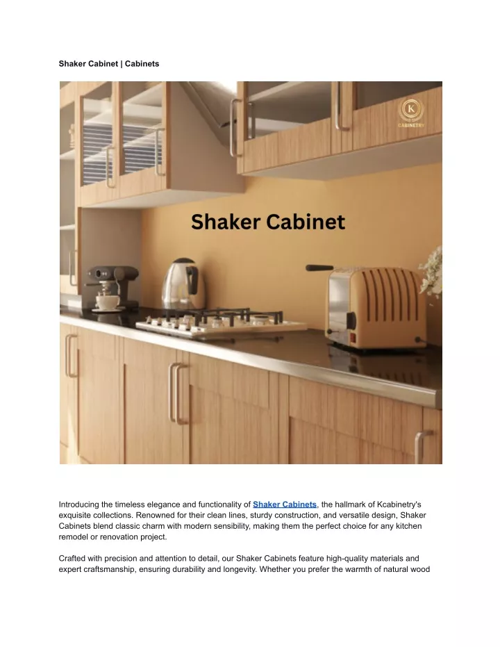 shaker cabinet cabinets