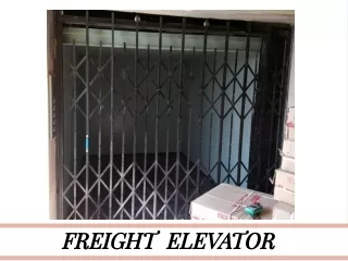Freight  Elevator