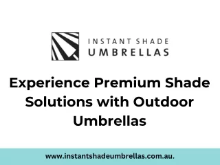 Experience Premium Shade Solutions with Outdoor Umbrellas