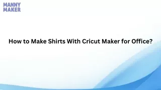 how to make shirts with cricut maker for office
