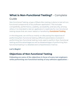 Functional testing service in Noida