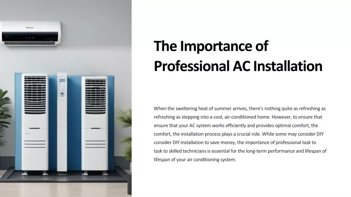the importance of professional ac installation