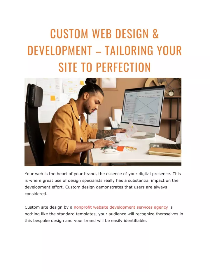 custom web design development tailoring your site