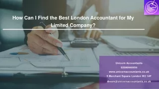 How Can I Find the Best London Accountant for My Limited Company?
