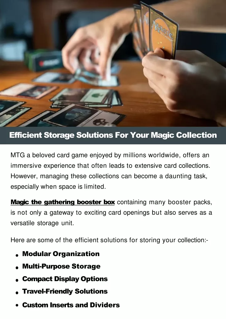 efficient storage solutions for your magic