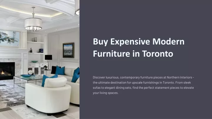 buy expensive modern furniture in toronto