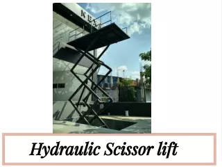 Hydraulic Scissor lift