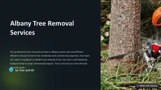 albany tree removal services