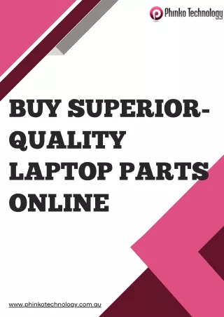 Buy Superior-Quality Laptop Parts Online