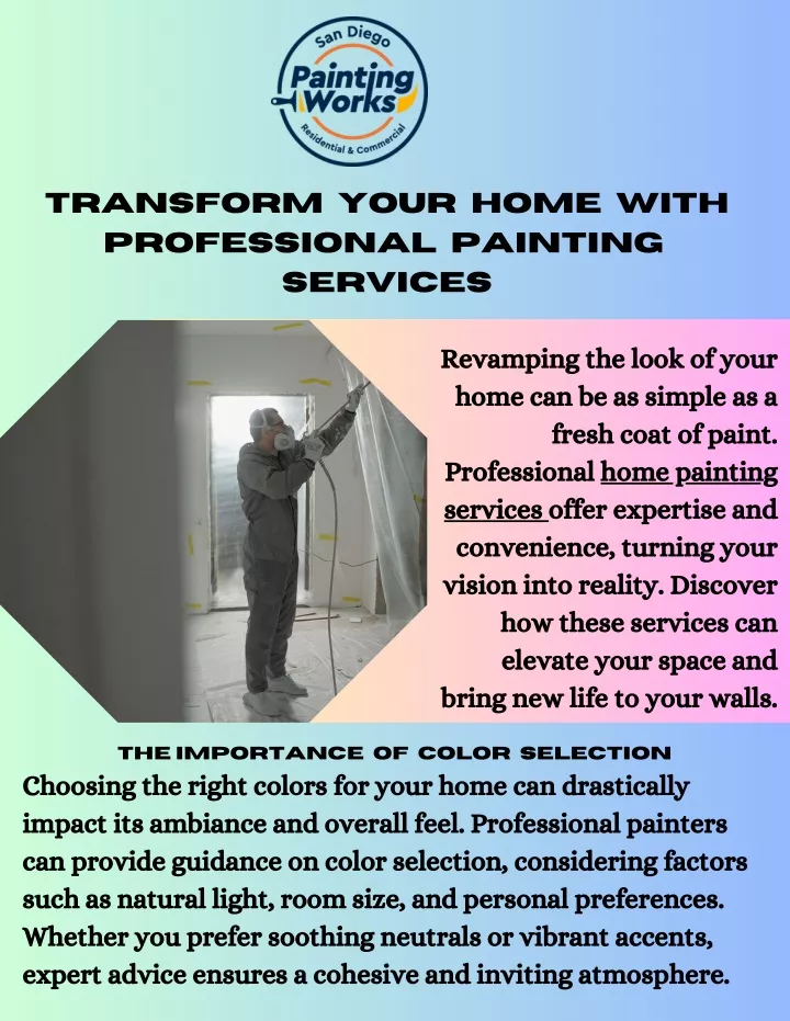 transform your home with professional painting