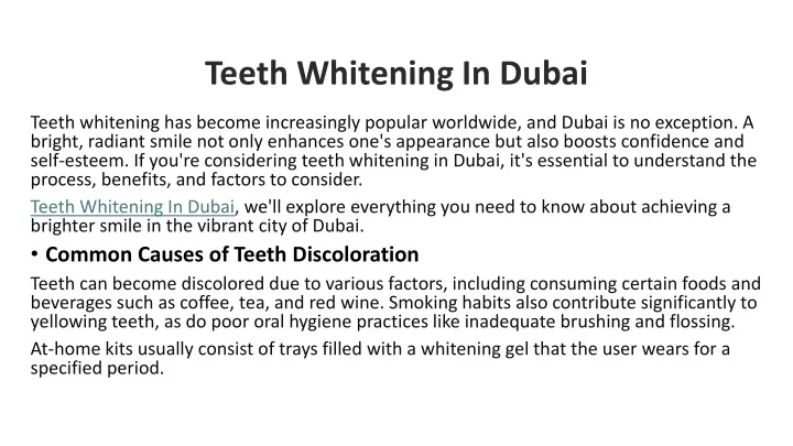 teeth whitening in dubai