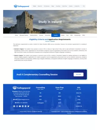 Eligibility For Studying In Ireland - Collegepond