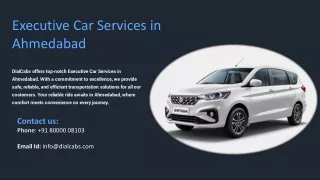 Executive Car Services in Ahmedabad, Best Executive Car Services in Ahmedabad