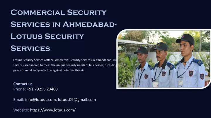 commercial security services in ahmedabad lotuus