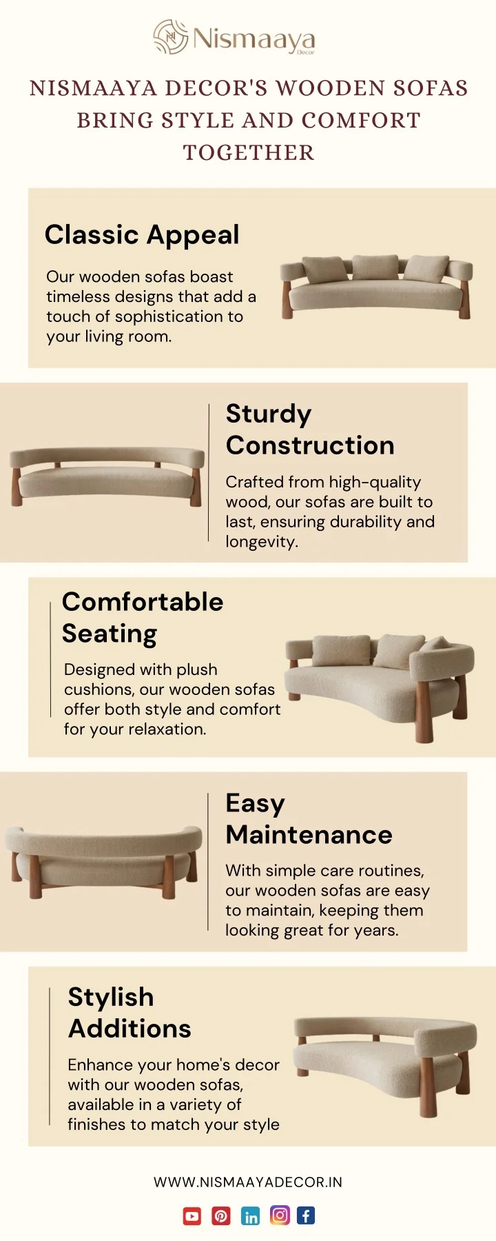 PPT - Nismaaya Decor's Wooden Sofas Bring Style and Comfort Together ...