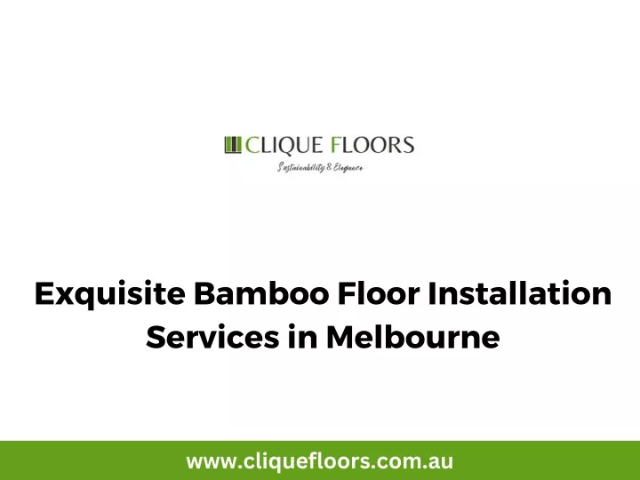 exquisite bamboo floor installation services