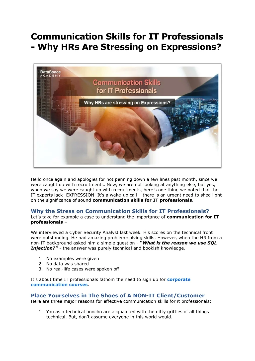 PPT - Communication Skills For IT Professionals PowerPoint Presentation ... - Improving Job Search Communication Skills For It Professionals