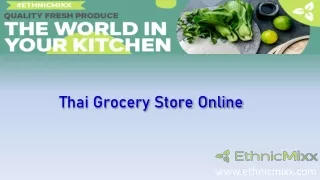 Thai Grocery Store Online