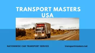 Nationwide Car Transport Service - Transport Masters USA