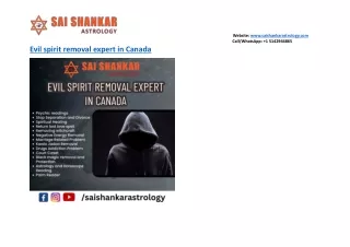 Best Evil spirit removal expert in Canada