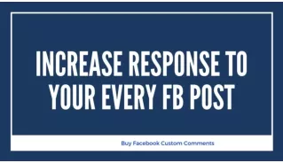 Why Buy Custom Facebook Comments