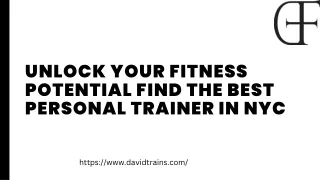 Unlock Your Fitness Potential Find the Best Personal Trainer in NYC