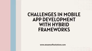 Challenges in mobile app development with hybrid frameworks