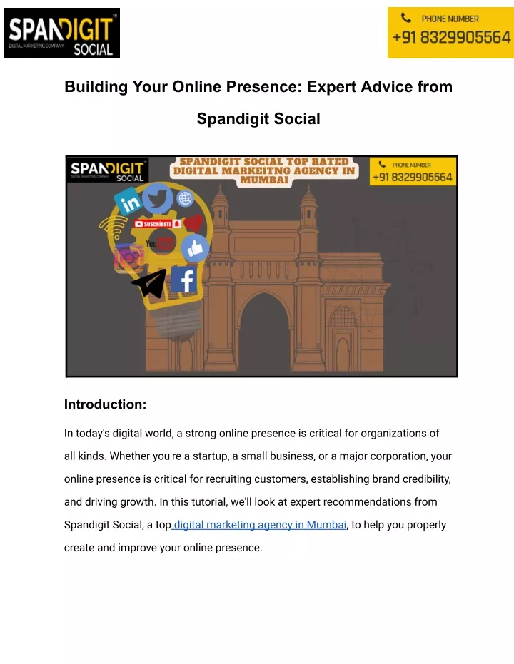 building your online presence expert advice from
