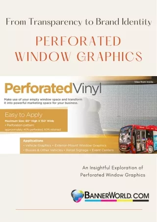 From Transparency to Brand Identity: Perforated Window Graphics