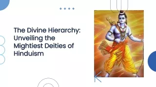 Who are the Most Powerful Gods in Hinduism