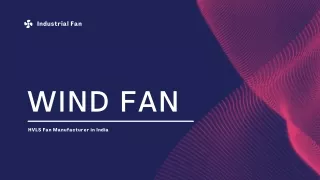 HVLS Fan Manufacturer