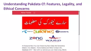 understanding pakdata cf features legality