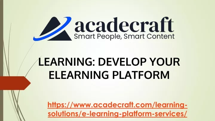 learning develop your elearning platform