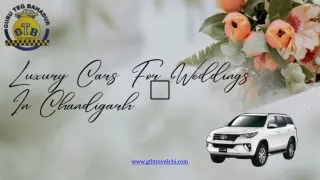 Luxury Cars For Weddings In Chandigarh