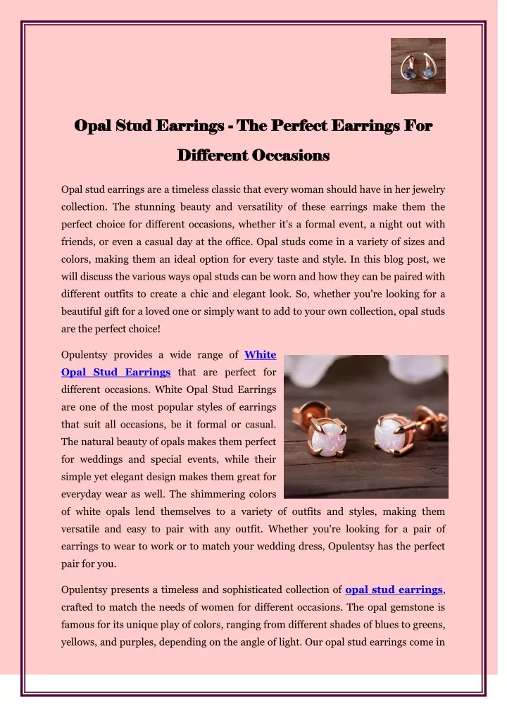 opal stud earrings opal stud earrings the perfect