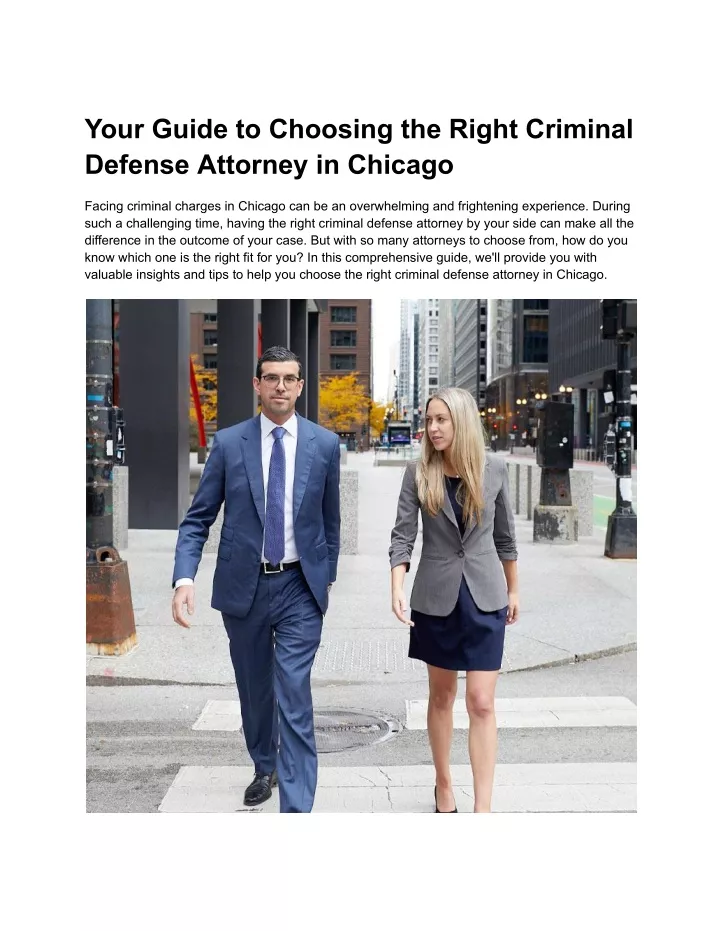 your guide to choosing the right criminal defense