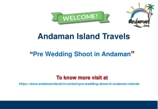 Pre Wedding Shoot in Andaman